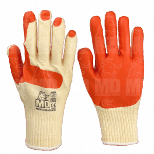 GUANTE HILAZA LATEX NARANJA MD