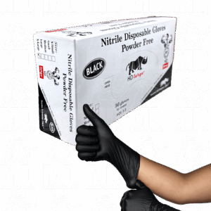 GUANTE CAJA X 50 UNI HD NEGRO