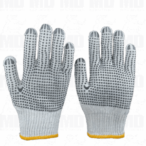 GUANTE BLANCO PUNTOS EN PVC